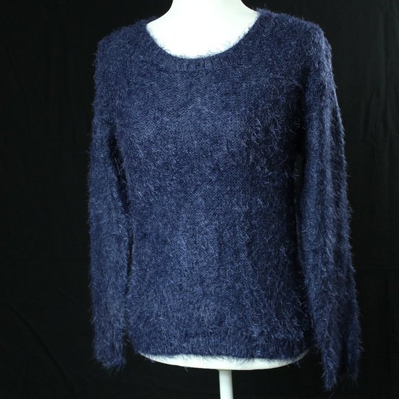 Ambiance Sweaters - Ambiance (Forever 21) | Navy Shaggy Sweater | Sz L